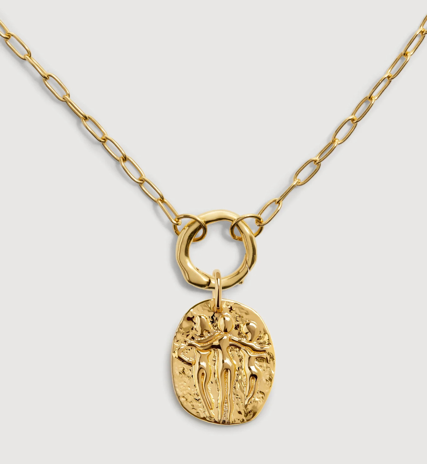 Sisterhood Coin Pendant Charm Necklace | Monica Vinader (Global)