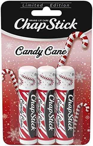 ChapStick Candy Cane Peppermint Lip Balm Tube, Candy Cane Lip Balm and Lip Moisturizer for Lip Ca... | Amazon (US)