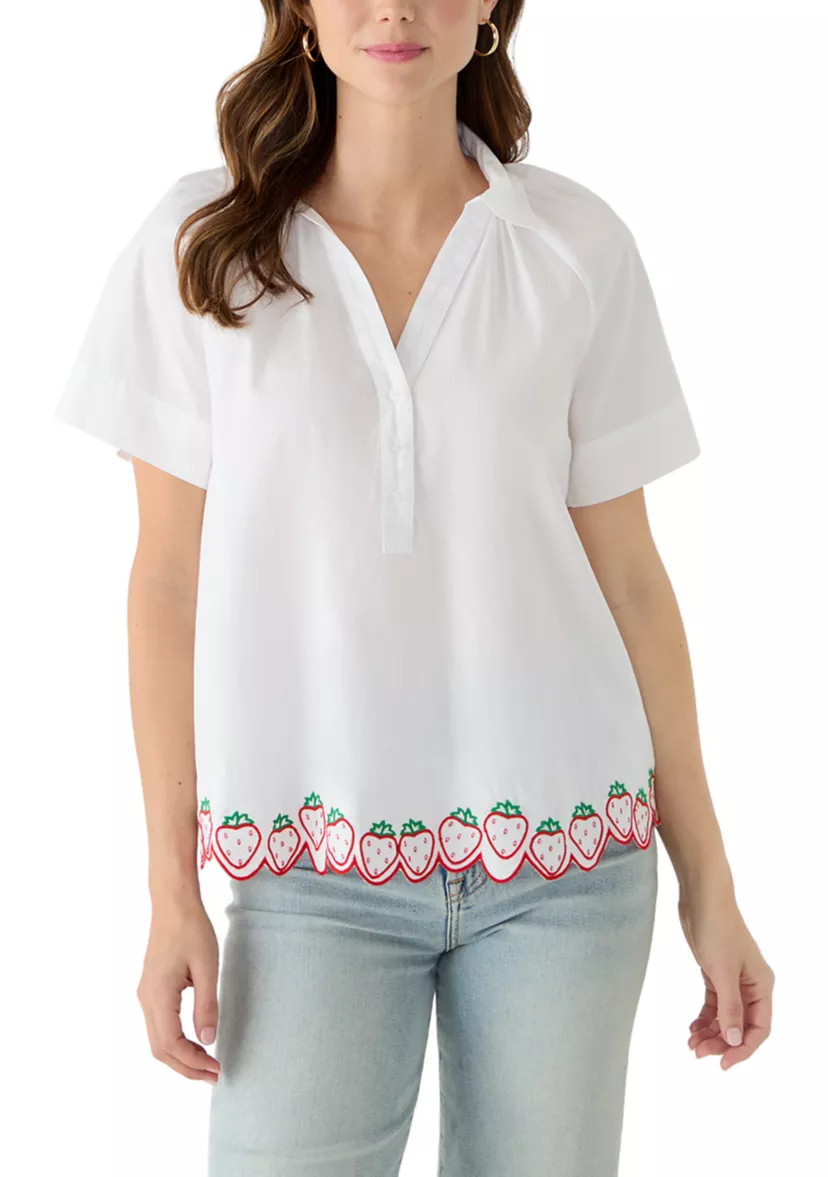 Women's Cotton Popover Top | Belk