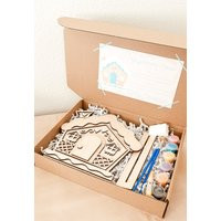 Paint Your Own Gingerbread House Kit | Diy Christmas Craft Holiday For Kids It Yourself Blanks | Etsy (US)