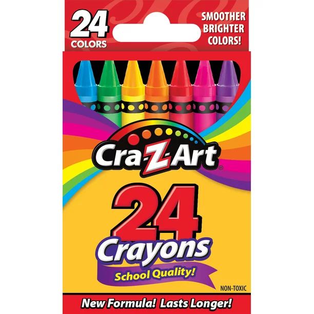 Cra-Z-Art School Quality Crayons, 24 Count - Walmart.com | Walmart (US)