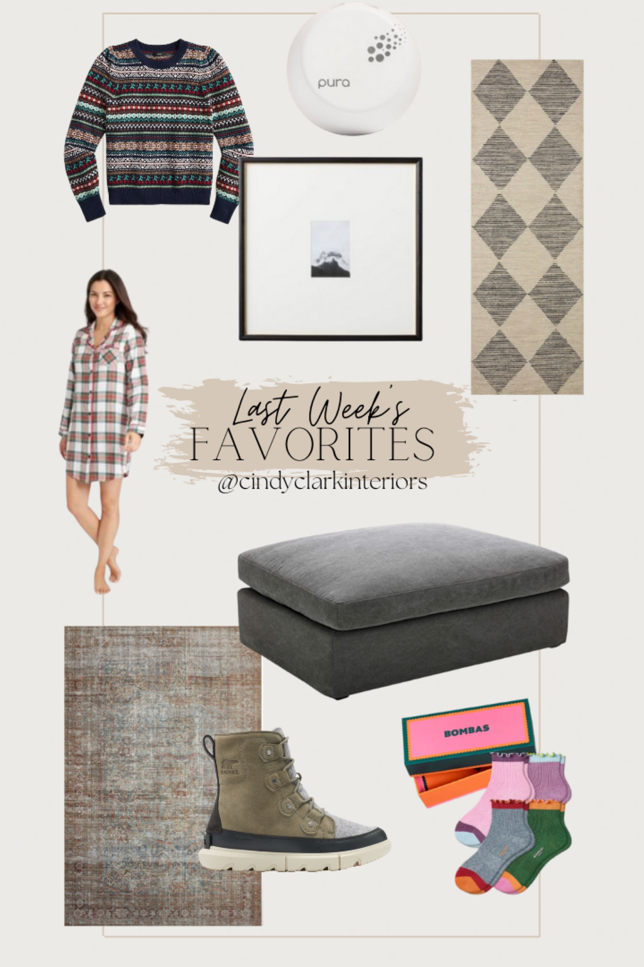 All of last week’s favorites in one place! 

Target, pajamas, ottoman, Amazon, rugs, loloi, frame, socks, sweater