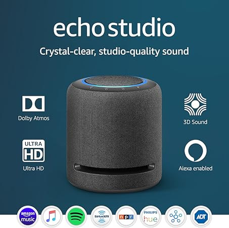 Echo Studio - High-fidelity smart speaker with 3D audio and Alexa | Amazon (US)