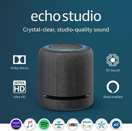 Echo Studio - High-fidelity smart speaker with 3D audio and Alexa | Amazon (US)