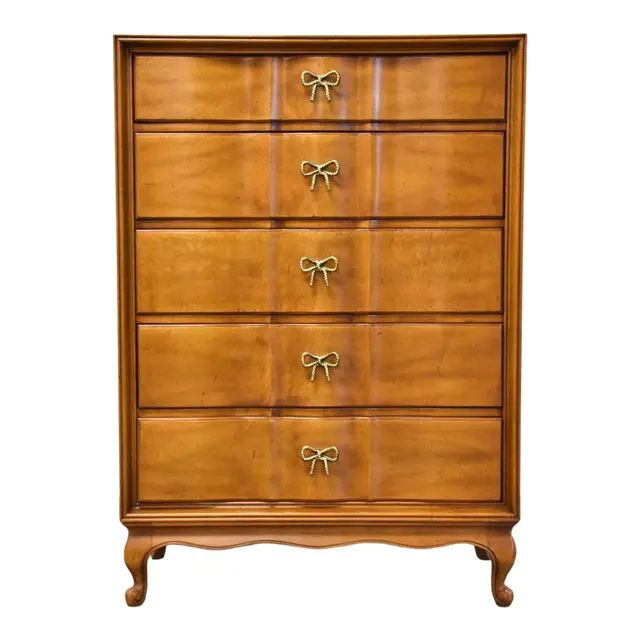 American of Martinsville French Provincial Tall Dresser | Chairish