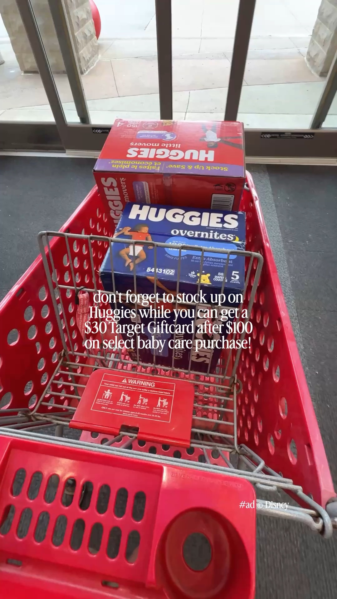 #ad SUCH a great time to stock up on @huggies at @target - this is the LARGEST gift card value of the year with diaper deals at Target and its available through Target Circle!! Only lasts until June 27th!  (plus it’s Target Circle Week)!!!!! So many great deals all throughout the store. 

Target Circle Deal: $30 Target GiftCard with $100 select baby care purchase
Eligibility: Target Circle Membership
Availability: Sunday June 21 – Saturday, June 27, 2026, offer expires at 11:59pmPT
Terms & Conditions: Category Deal. Valid in store or online. Limit one coupon/deal per
Target Circle account. No other same department/category coupon/deal/bonus will
apply. Offer excludes items sold & shipped by Target PlusTM Partners and clearance items.
Void if copied, scanned, altered, transferred, purchased, sold or prohibited by law.
Coupon/deal expires at 11:59pm PT. Item(s) may not be available at all stores. Gift cards
and tax will not be included in determining purchase total. Target GiftCard not valid as
payment on this purchase; terms and conditions apply. Quantities limited; no rain
checks. No cash value. For full details on our Price Match policy, see
Target.com/PriceMatch.

#TargetPartner #Target #HuggiesPartner #Huggies