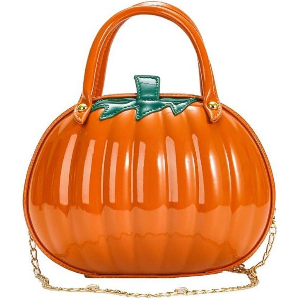 Muteitt Women Pumpkin Shaped Crossbody Bag Shoulder Bag Unique Handbag Novelty Halloween Pumpkin ... | Amazon (UK)