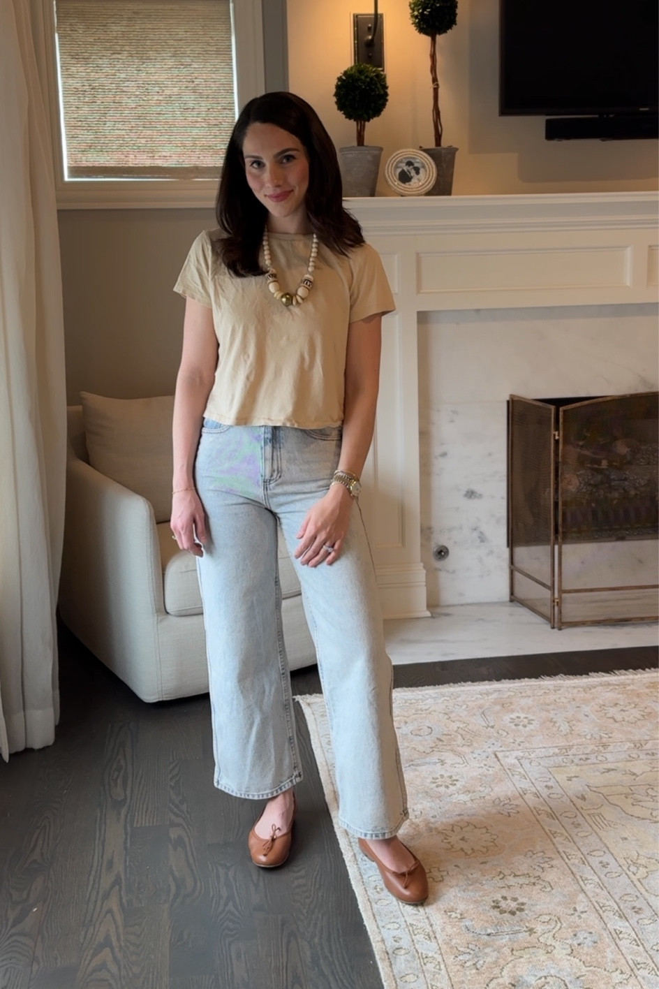 Easy neutral tshirt and jeans outfit 

Target tshirt // neutral outfit // mom style // casual style // Sézane jeans // sezane style // beaded necklace // target find // target style 

#LTKSeasonal #LTKstyletip #LTKfindsunder50