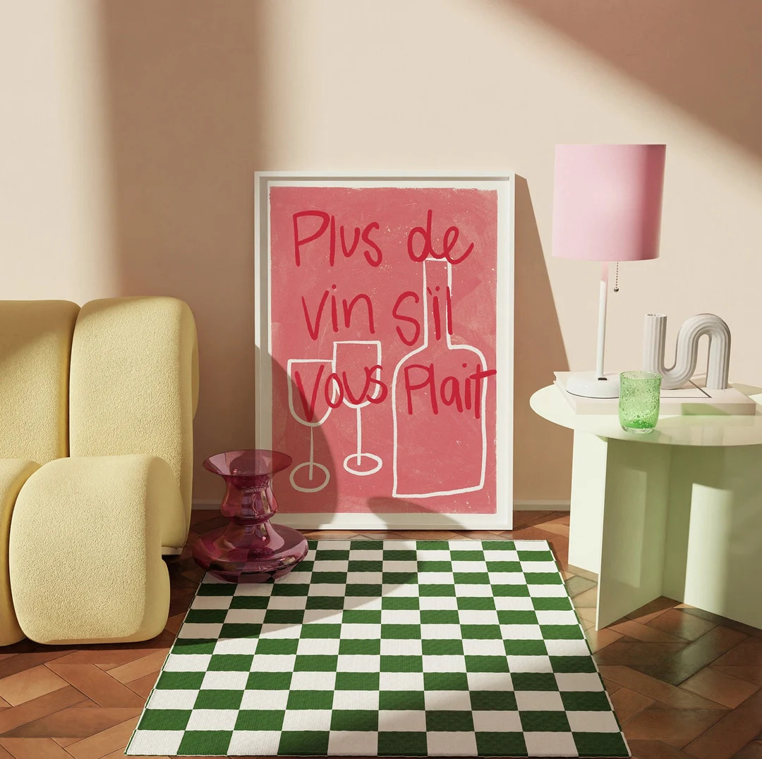 APÉRO 01 // Affiche Plus De Vin EDITION LIMITÉE 12x16 - Etsy | Etsy (US)