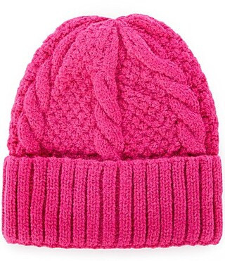 Anna Ava Basic Cable Knit Beanie - Pink | Dillard's