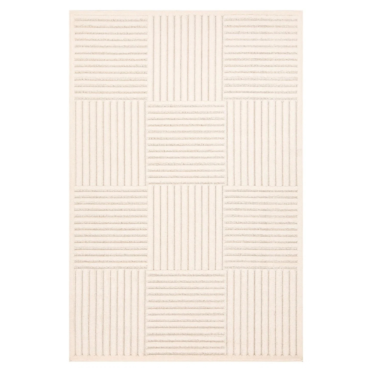 Geometric Checkered High Low Area Rug | Wayfair North America