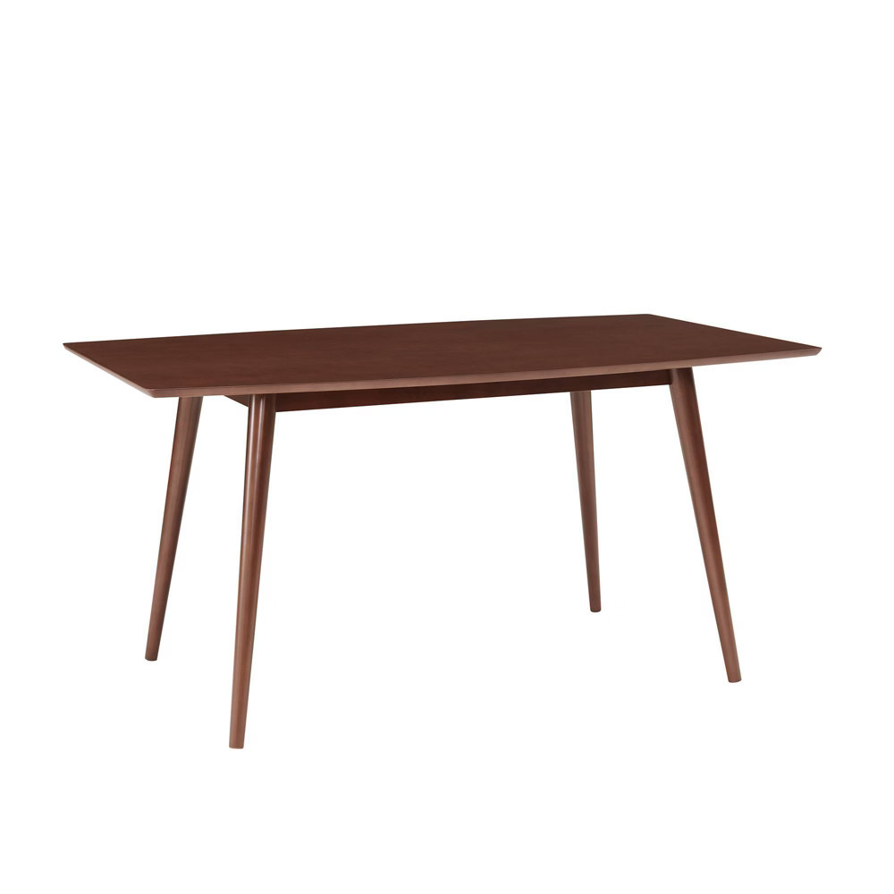 60"" Wood Mid-Century Dining Table Walnut - Saracina Home | Target