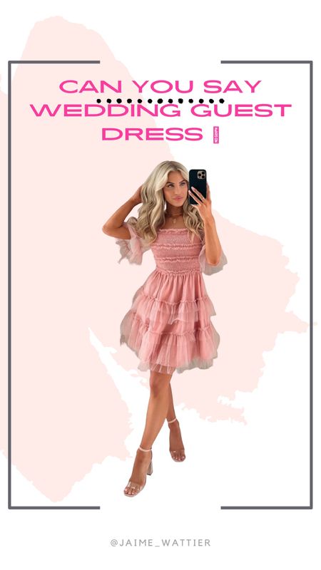 Can you say wedding guest dress!  I’m loving this!! Give me all the pink and tulle dresses this spring! 💗 #easterdress #tulledress #pinkdress

#LTKSeasonal #LTKstyletip #LTKwedding