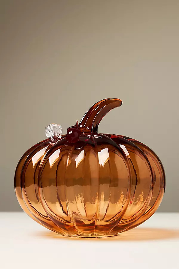 Willow Icon Decorative Glass Pumpkin | Anthropologie (US)