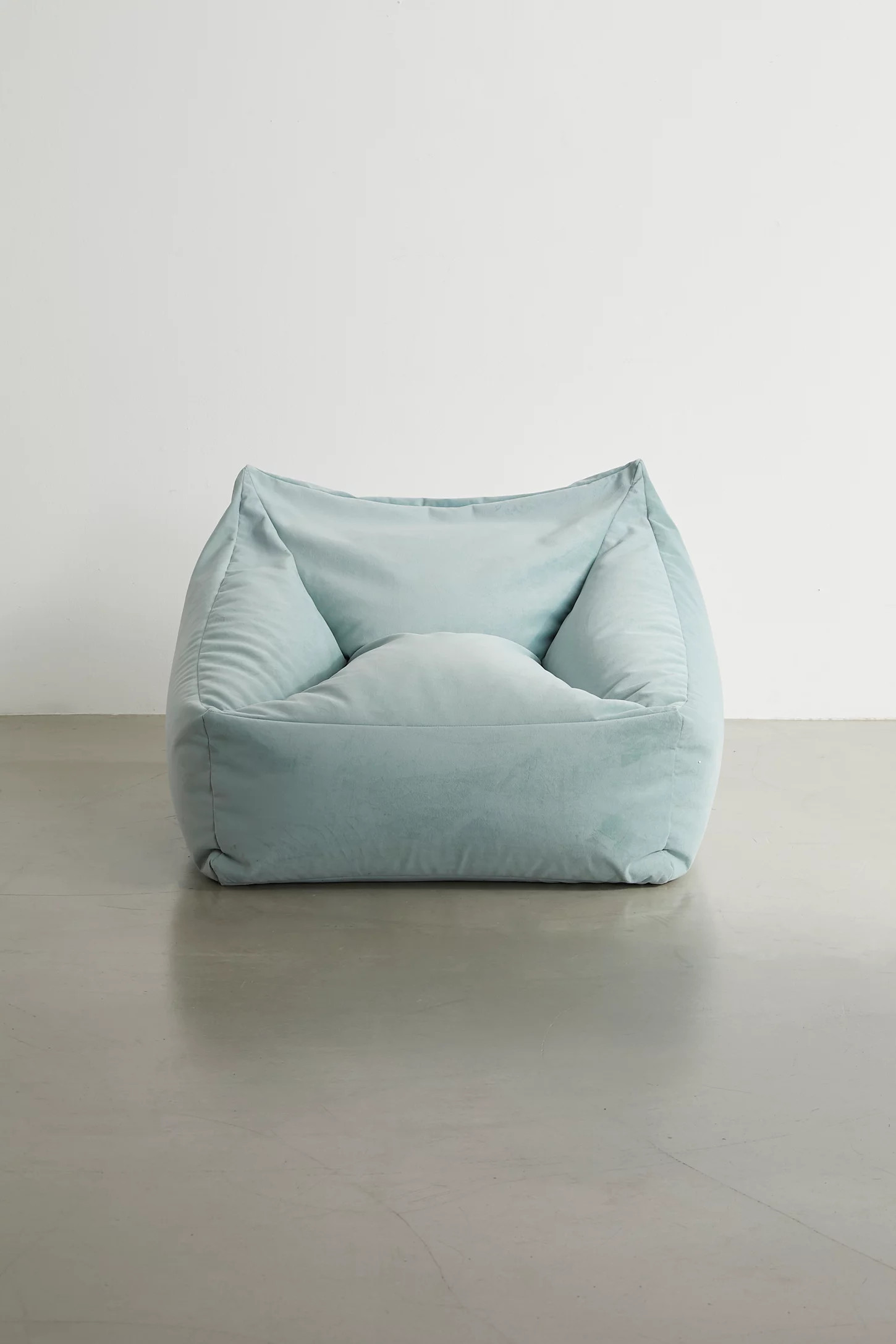 Cooper Velvet Bean Bag Chair | Urban Outfitters (US and RoW)