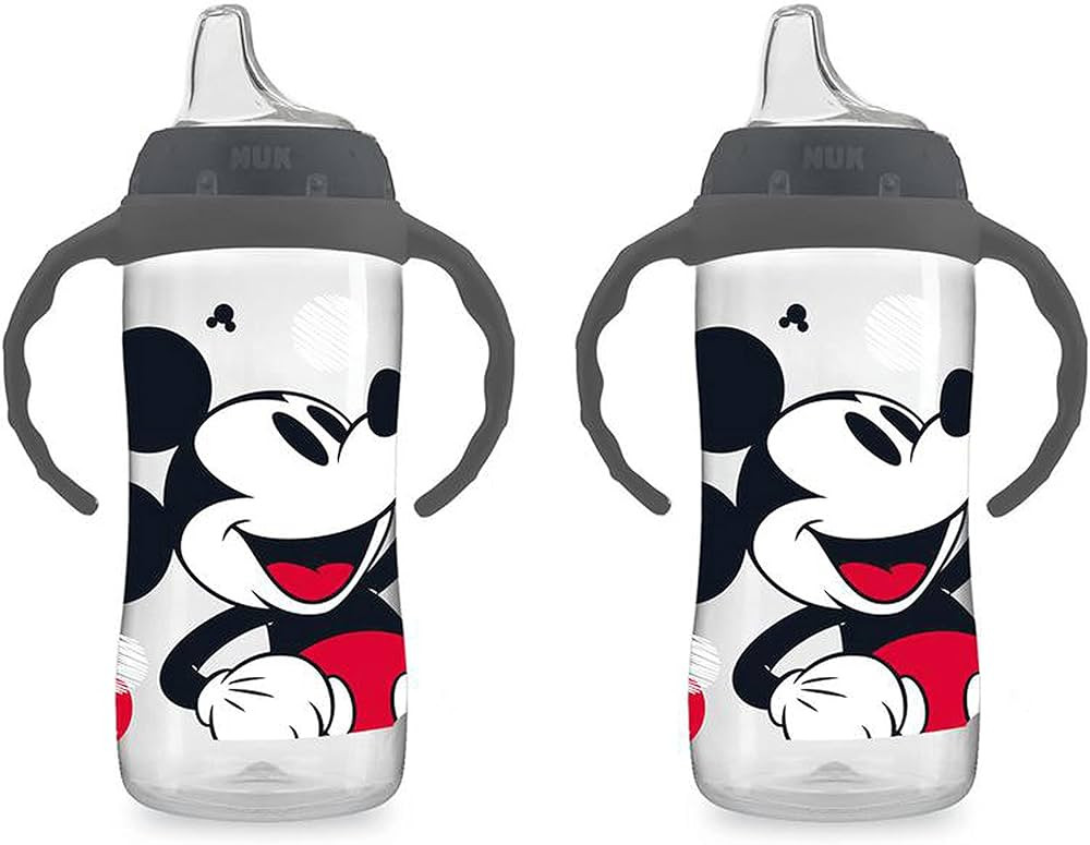 NUK Mickey Mouse Large Learner Cup 10oz 2pk – BPA Free, Spill Proof Sippy Cup | Amazon (US)