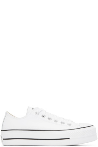 White Chuck Taylor All Star Platform Sneakers | SSENSE