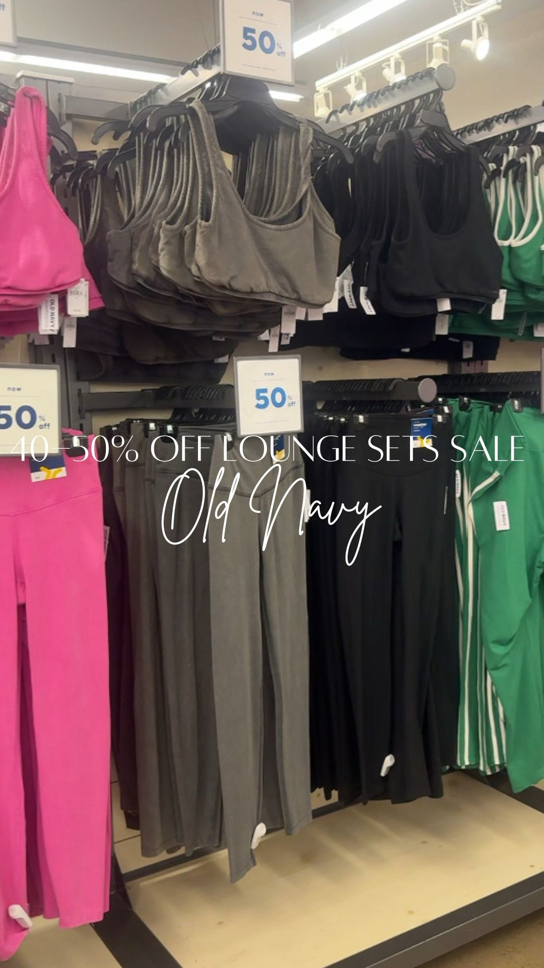 Old Navy is having a HUGE sale ! These sets were going for around $26-$28 top and bottom included ! 

#LTKPlusSize #LTKfitnessgoals #LTKootd