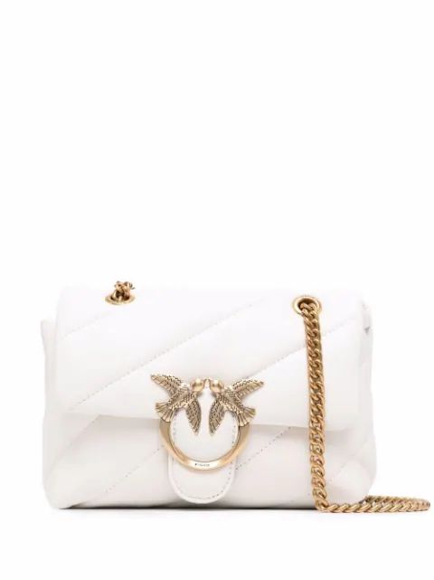 PINKO Quilted Love Birds Shoulder Bag - Farfetch | Farfetch Global