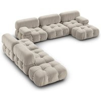 Mario Bellini Modular Sofa | Combination 007 - Cotton Velvet-Sand | Eternity Modern