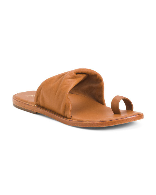 Leather Handmade Toe Ring Sandals | TJ Maxx