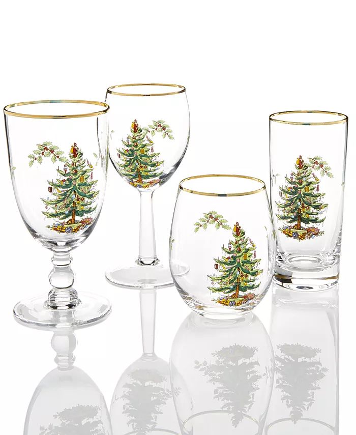 Spode Christmas Tree Collection Glassware Collection & Reviews - Glassware & Drinkware - Dining -... | Macys (US)
