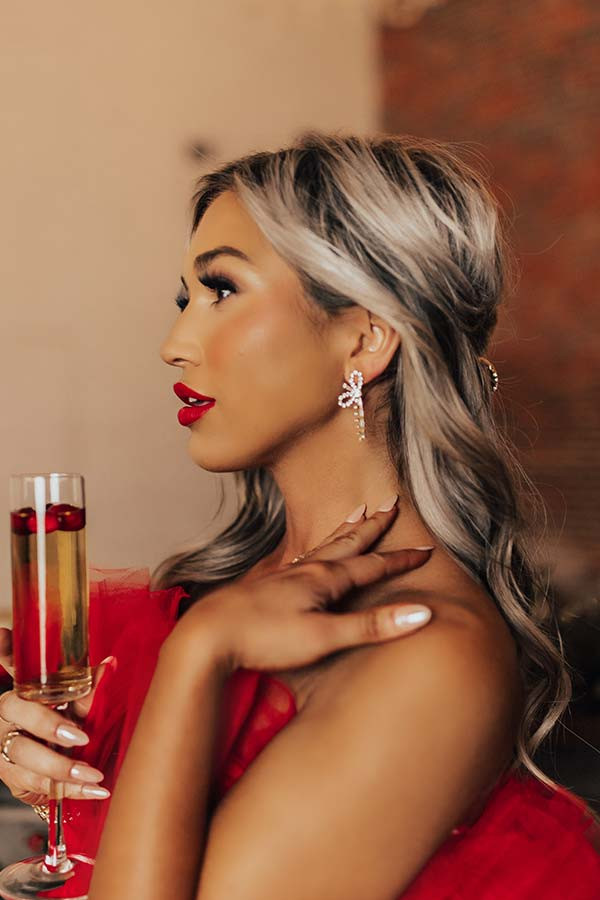 Cue The Lights Cubic Zirconia Earrings | Impressions Online Boutique