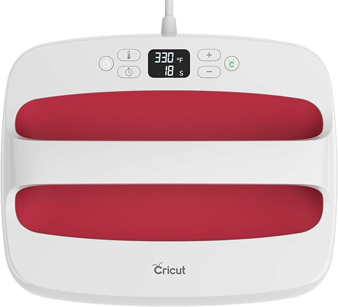 Cricut EasyPress 2 - Heat Press Machine For T Shirts and HTV Vinyl Projects, Raspberry, 12" x 10" | Amazon (US)