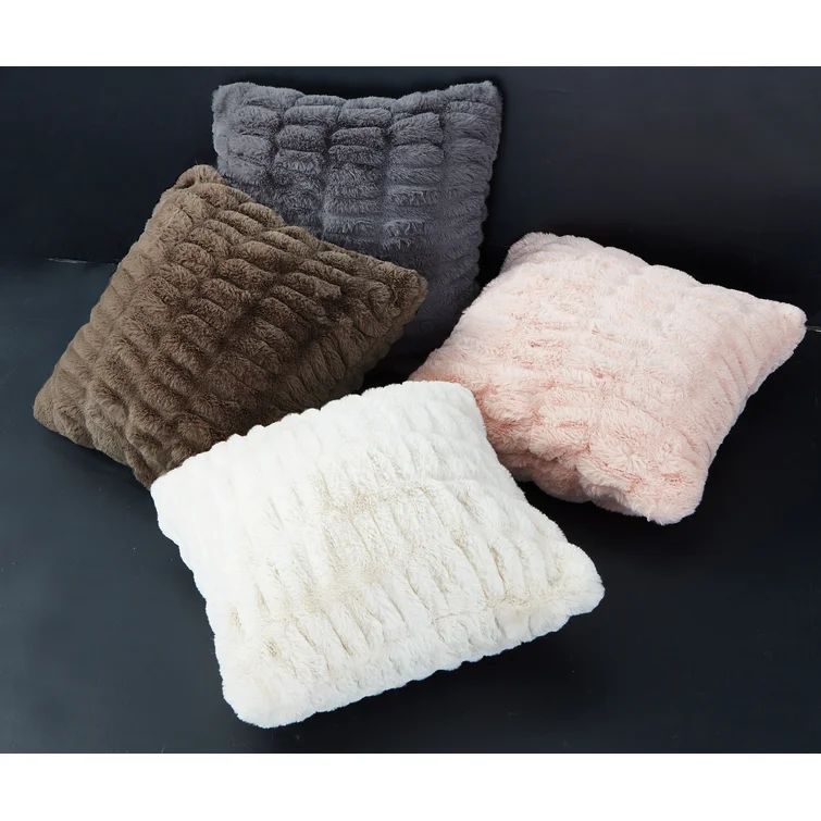 Lam Square Faux Fur Pillow Cover & Insert | Wayfair North America