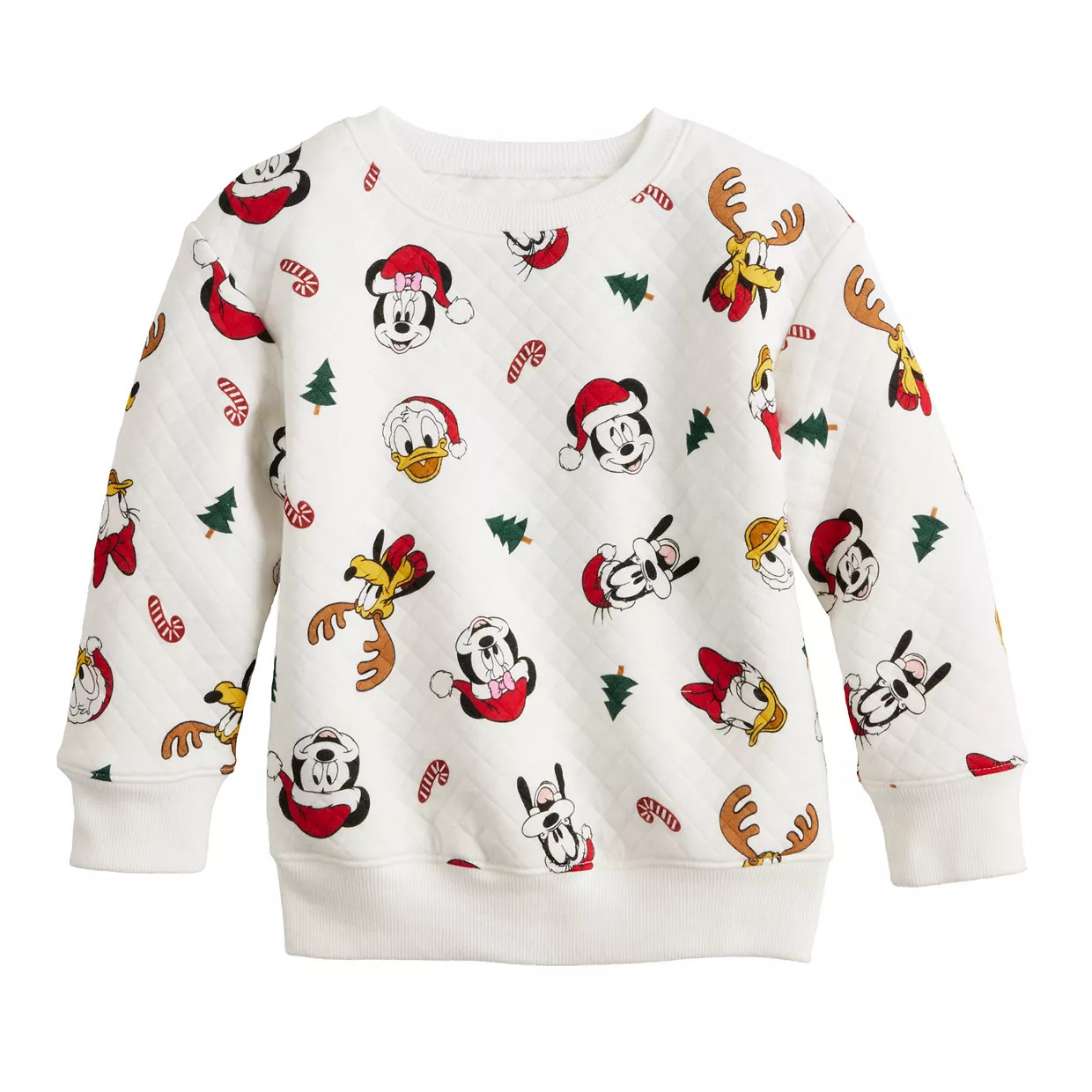Disney's Mickey Mouse & Friends Girls 4-12 Fleece Holiday Sweatshirt by Jumping Beans® | Kohl's