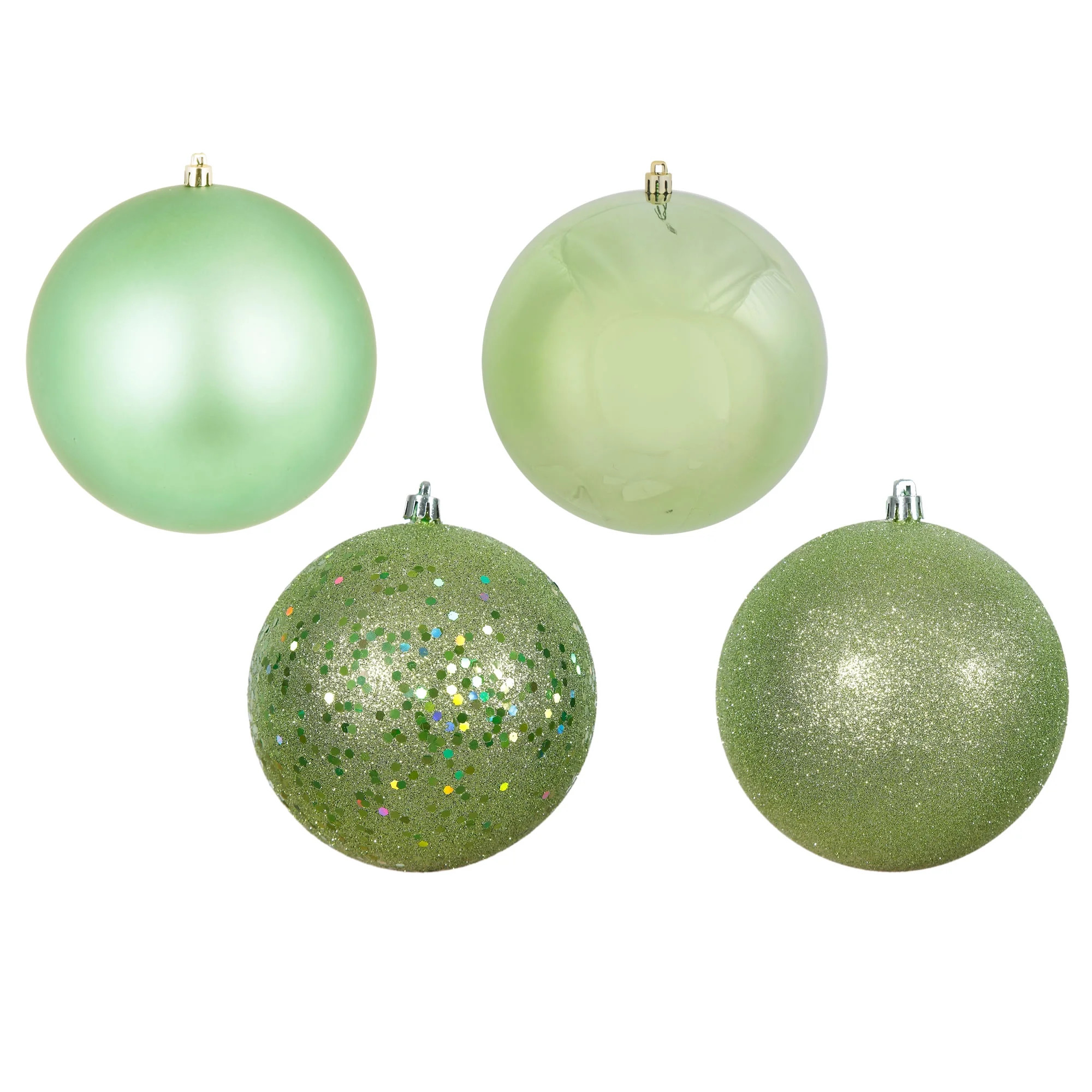 Vickerman 10" Celadon 4-Finish Ball Ornament Assortment, 4 per Bag - Walmart.com | Walmart (US)
