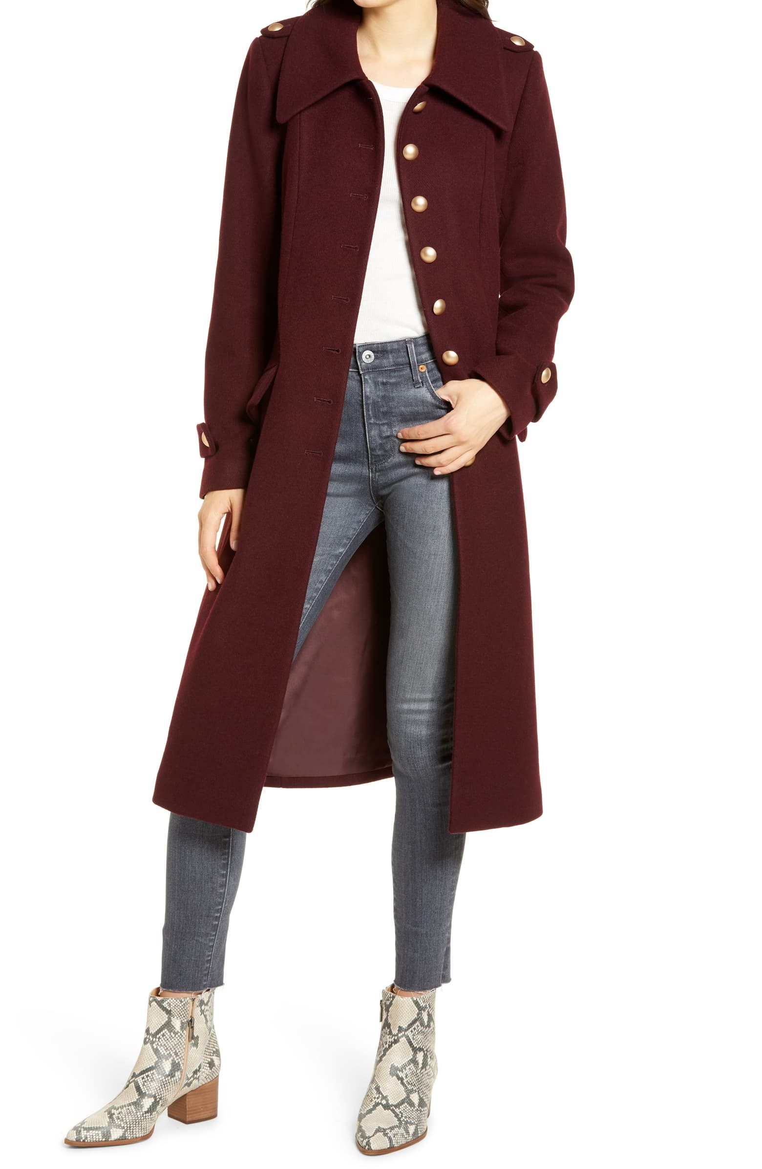 Wool Blend Fit & Flare Coat | Nordstrom