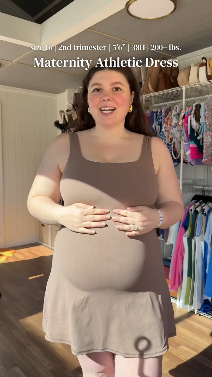 Built in shorts with pockets and easy to use the restroom 🫶🏻 #athleticdress #maternitydress #activedress #tiktokshopmothersday #tiktokshopcreatorpicks