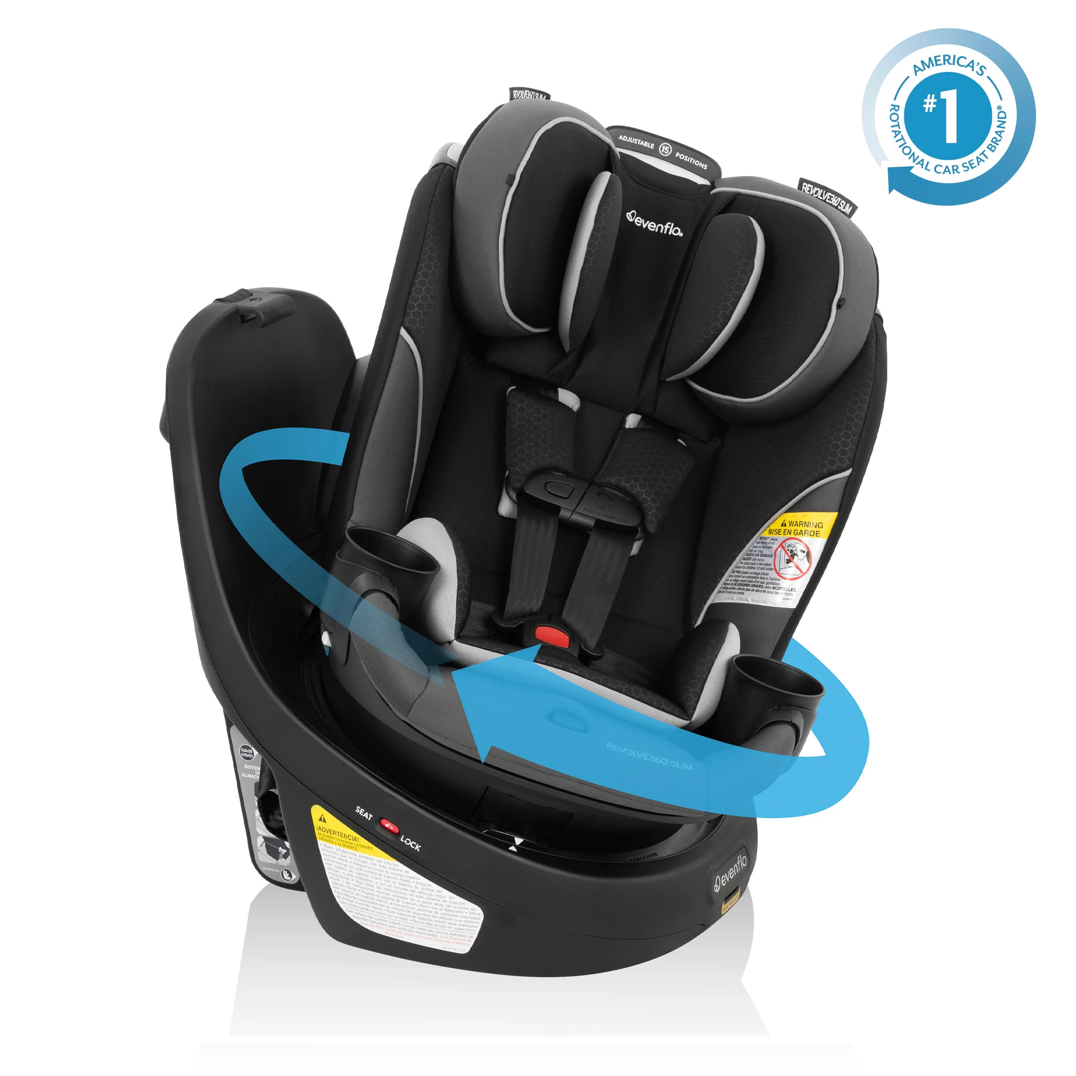 Revolve360 Slim 2-in-1 Rotational Convertible Car Seat - Evenflo\u00ae Official Site | Evenflo Company