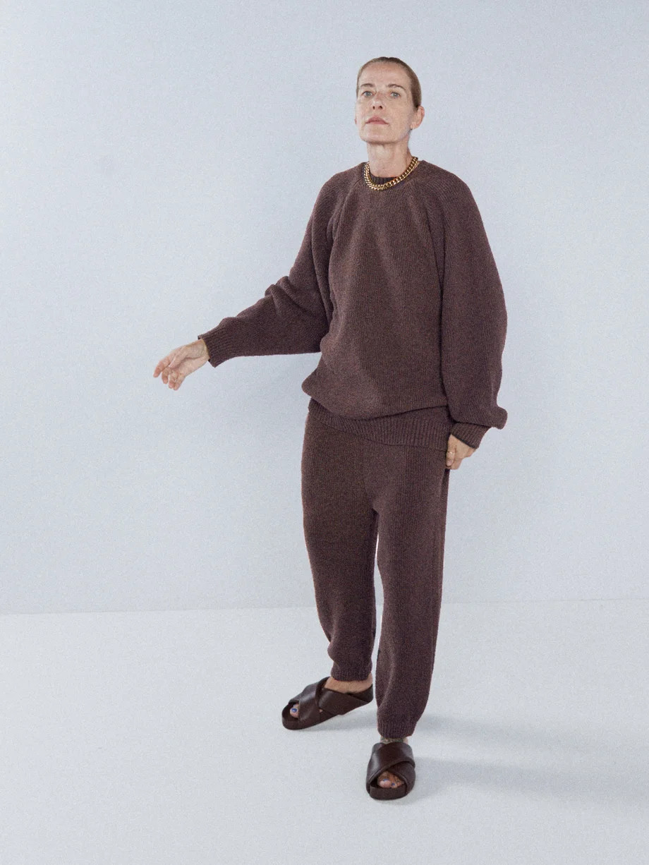 Cotton-blend yarn and stitch crew neck | Raey | Matches (UK)