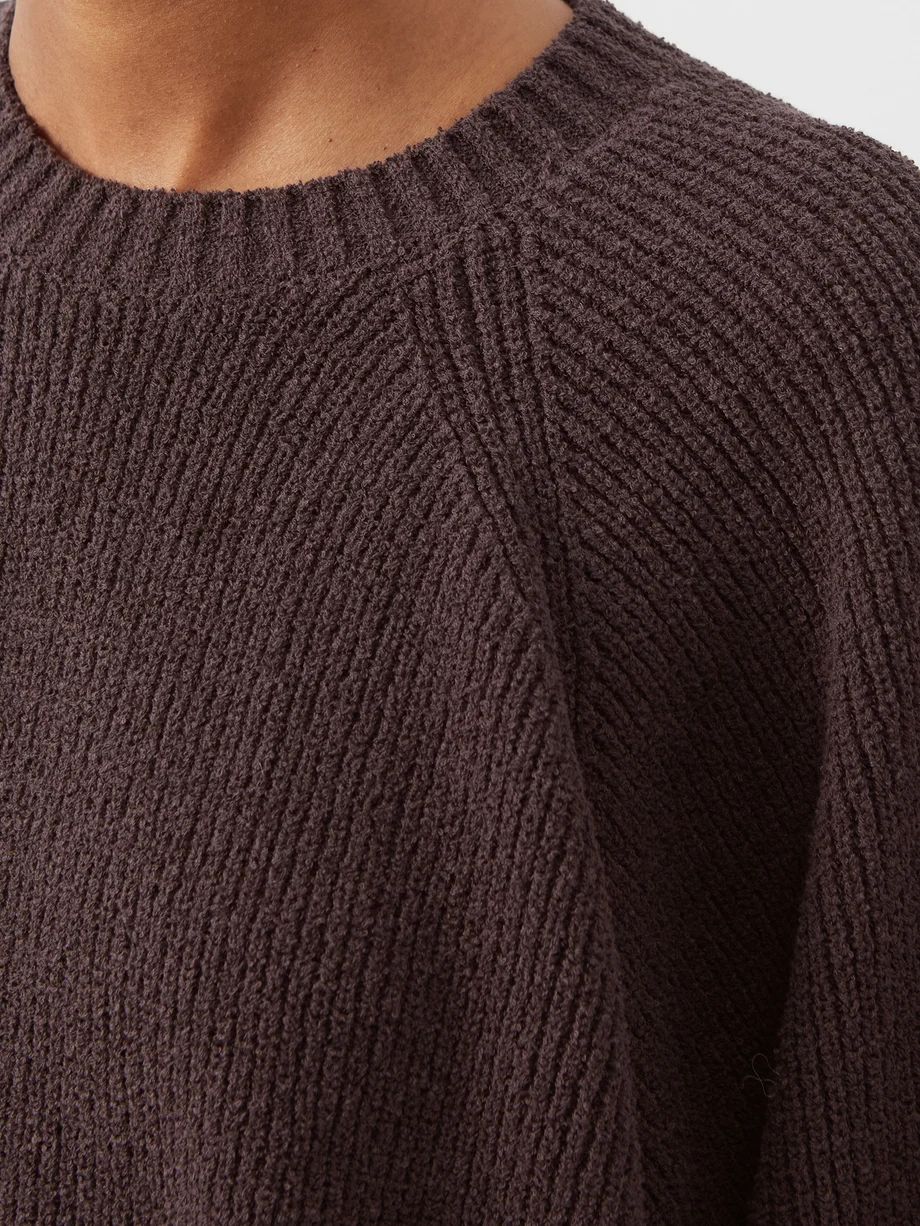 Cotton-blend yarn and stitch crew neck | Raey | Matches (UK)