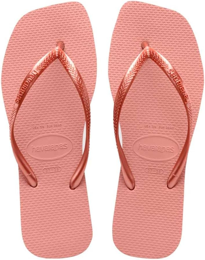Havaianas Women's Slim Square Solid Flip Flops | Amazon (US)