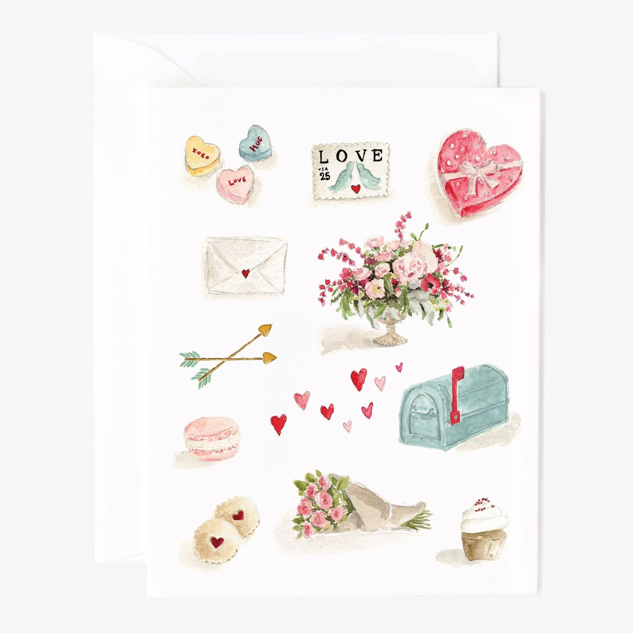 valentine notecards | Emily Lex Studio