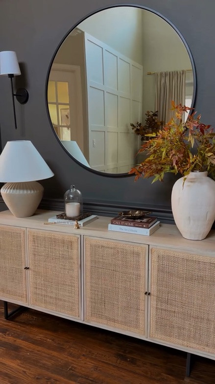 The first thing I decorate every fall? 🍂 My entry table.

I love decorating for every season, but fall will always be my favorite. I always start here because it’s the first thing we see when we walk through the door, and I love creating a space that feels like a warm welcome after a long day.

Follow me @threetimesahome for more simple ways to make your home feel beautiful all season long 🍁 

#fallentryway #falldecor #fallhome #homedecor #entrywaystyling
