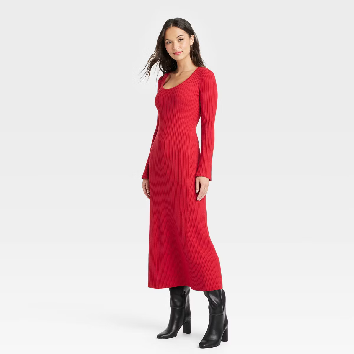Women's Long Sleeve Maxi Sweater Dress - A New Day™ | Target