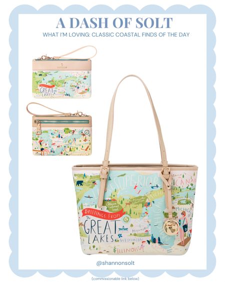 Cutest tote and wallet of the Great Lakes from Spartina!! Perfect for summer travel! 

Summer accessories, tote bag, preppy, preppy style, grandmillenial style, coastal style, Great Lakes, wallet, travel, travel tote, Spartina 

#LTKTravel #LTKSeasonal