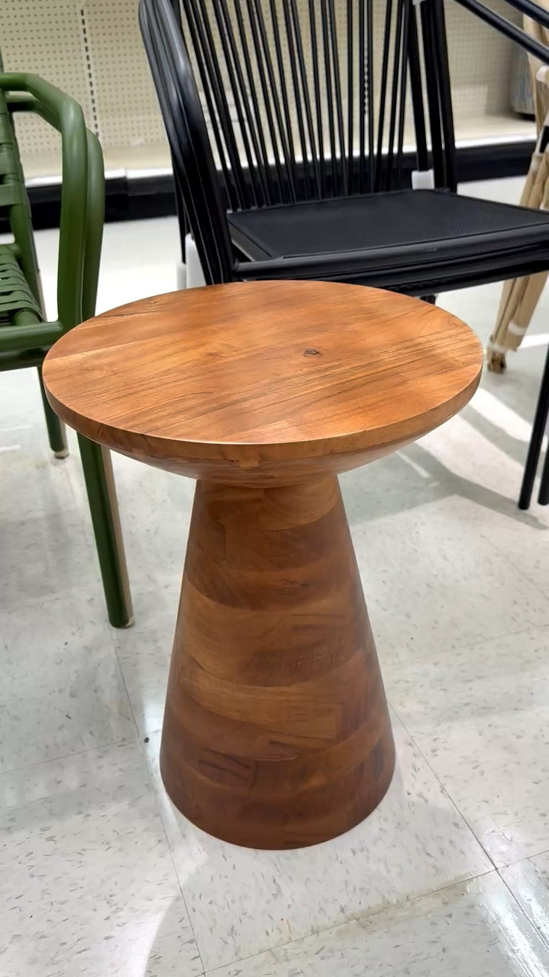 This is such a cute patio end table! It’s acacia wood in a modern design. The perfect size for a couple of drinks and a bowl of chips on your patio, deck, and sunroom. Honestly, it’s so cute you could use it indoors too! ✨

And if you’re a mosaic artist, this would also be a fun substrate for your tile work too! For mosaic tips, tutorials + inspiration please visit my YouTube channel: YouTube.com/julieweilbacher, and follow @julieweilbacher on Instagram.

#roundwoodtable #modernendtable #outdoorfurniture #patiotable #target #roundmoderntable #acaciawoodtable #mosaic

#LTKSeasonal #LTKHome