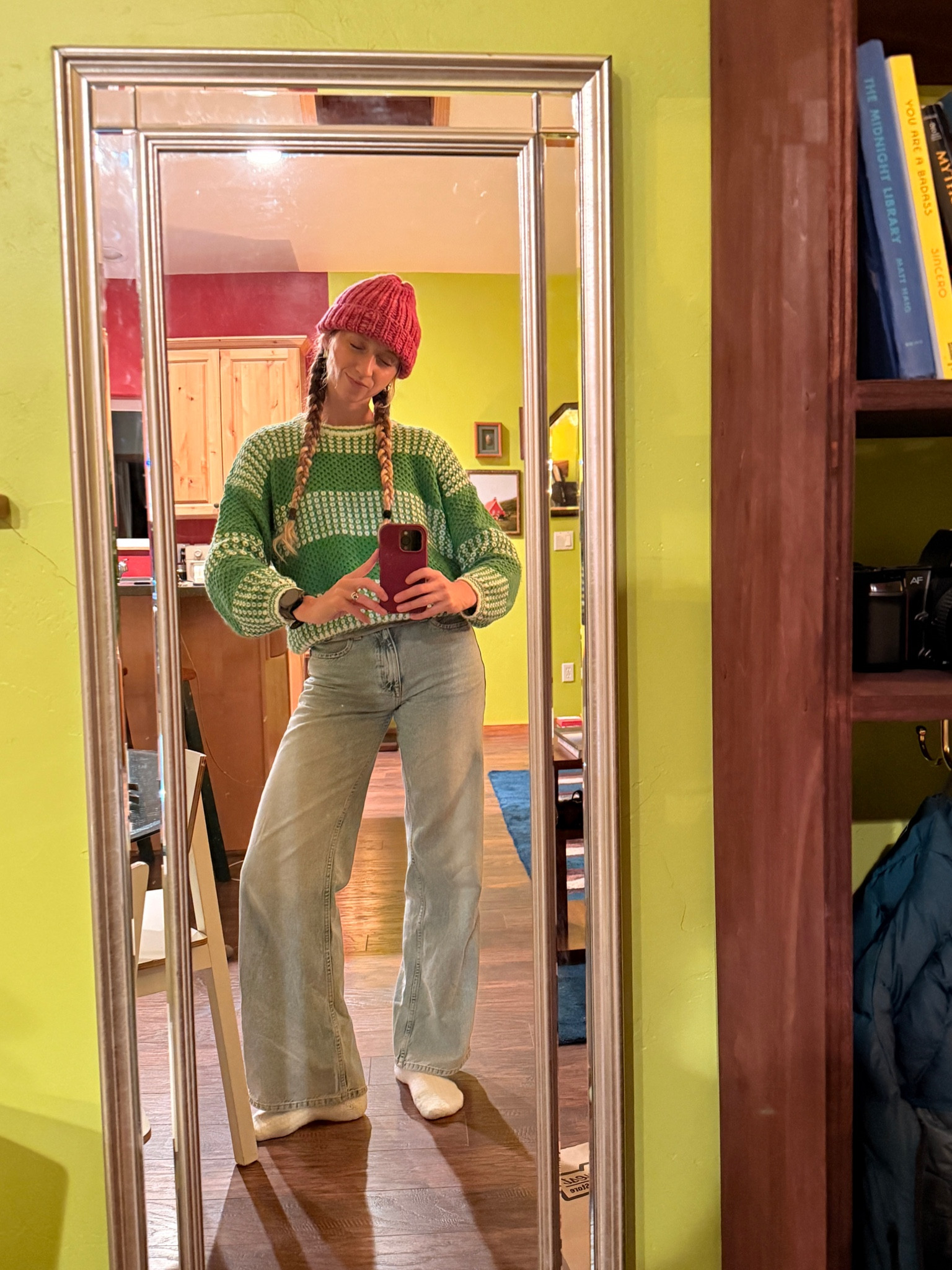 I wish I had a link for the sweater but I got it off of depop years ago!! 