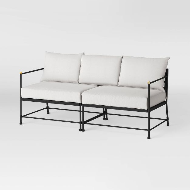 Midway Metal Patio Sofa - Black - Threshold™ designed with Studio McGee | Target