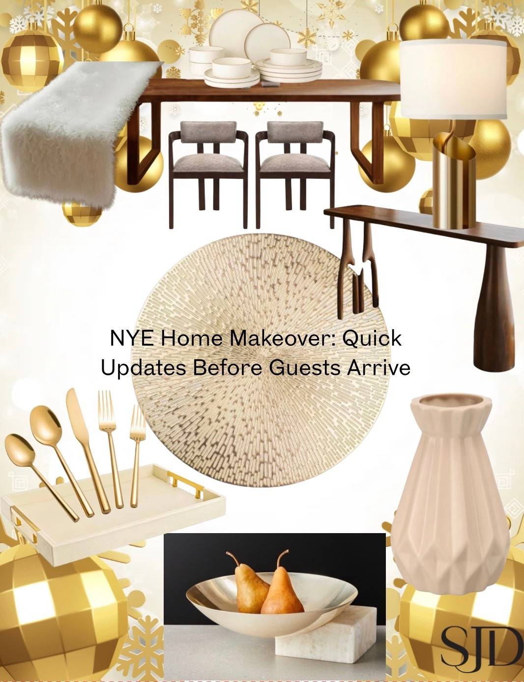 Hosting this New Year’s Eve? Instantly elevate your space - no renovations required. Think warm lighting, layered neutrals, and thoughtful details your guests will feel the moment they walk in. Save this board if you’re hosting ✨🎉

#LTKHoliday #LTKHome #LTKSeasonal
