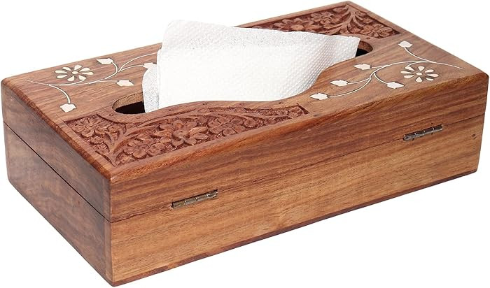 Wooden Tissue Box Cover, 9 x 5 Inch, Compatible with Pottery Barn Furniture and Decor, Anthropolo... | Amazon (US)