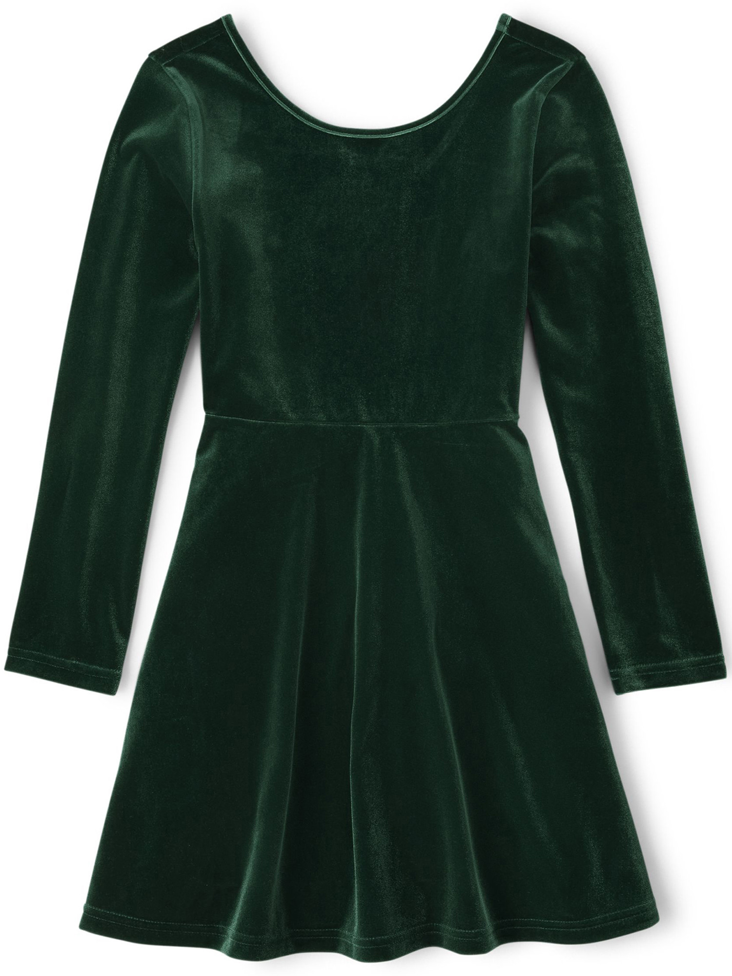 The Children's Place Girls Solid Velour Dress, Sizes XS-XXL - Walmart.com | Walmart (US)