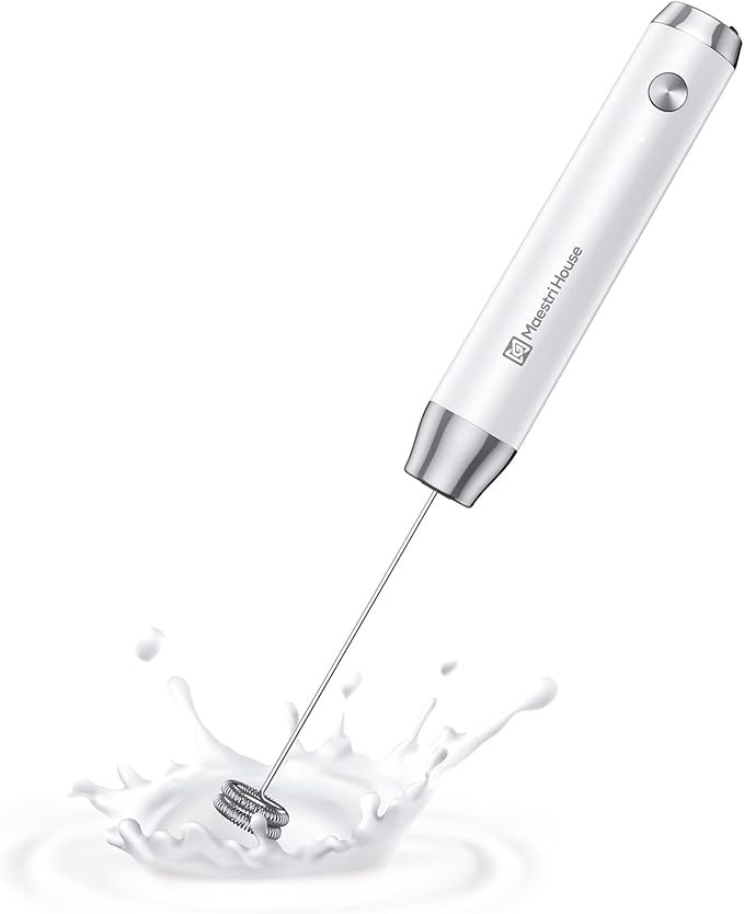 Maestri House Rechargeable Milk Frother, Handheld Electric Foam Maker Waterproof Detachable Stain... | Amazon (US)