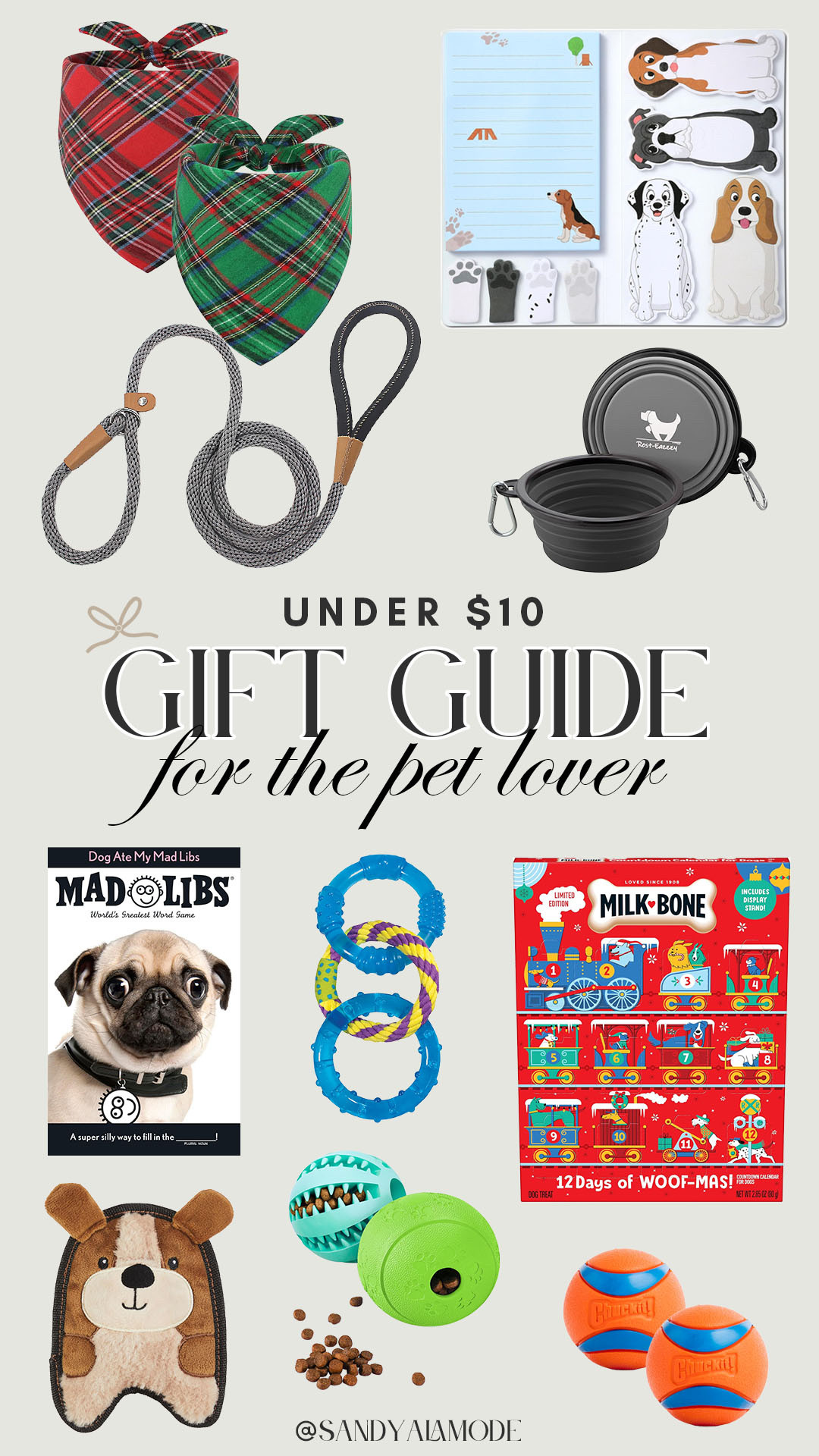 Gift guide for pet lovers under $10 // stocking stuffers 

#LTKGiftGuide