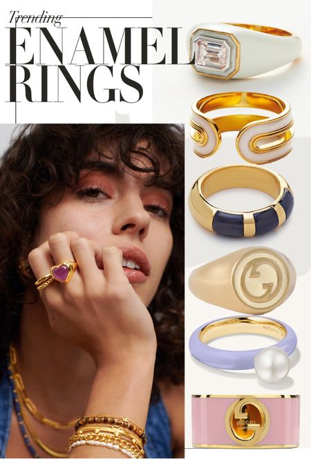 Enamel rings are perfect for your summer jewellery collection 🎀🎀
Gucci ring | Gold rings | Coloured rings | Stacking jewellery | Cocktail | Missoma | Gemstone heart ring | Gift ideas 

#LTKstyletip #LTKsummer #LTKgiftguide